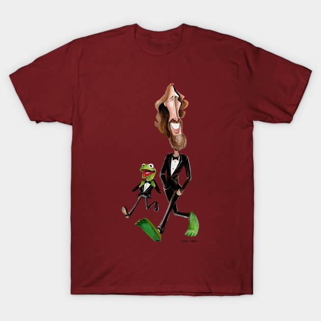 Steppin' Out with Jim and Kermit T-Shirt by Durkinworks